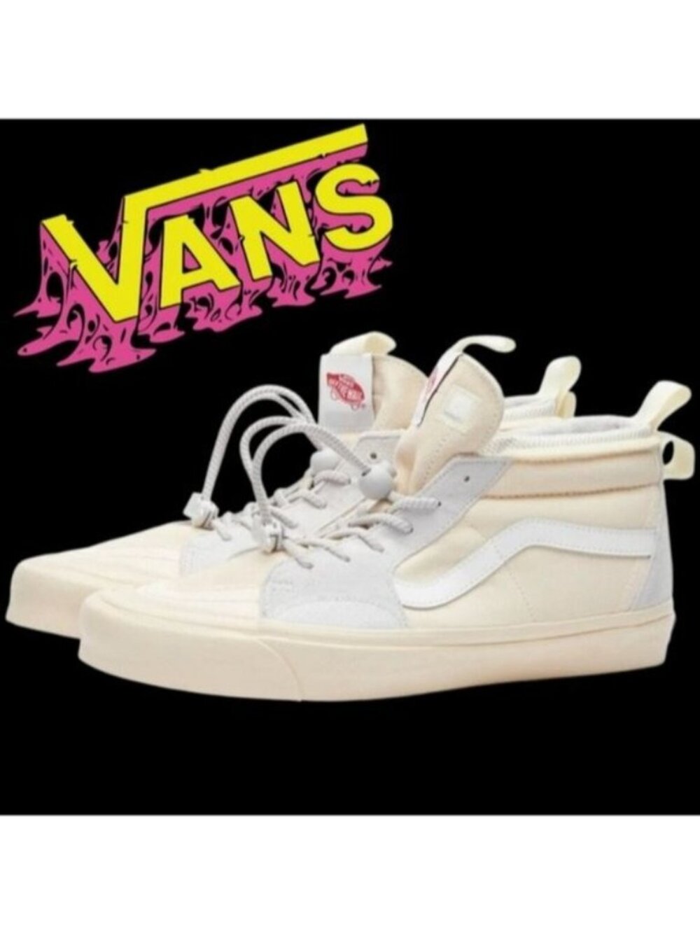 Vans .ABC Collab Sk8 Hi Ext Ecru Men Size 12 Advisory Board Crystals Mid 062026